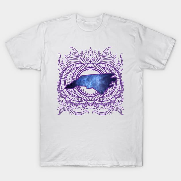 North Carolina Mandala T-Shirt by Manfish Inc.